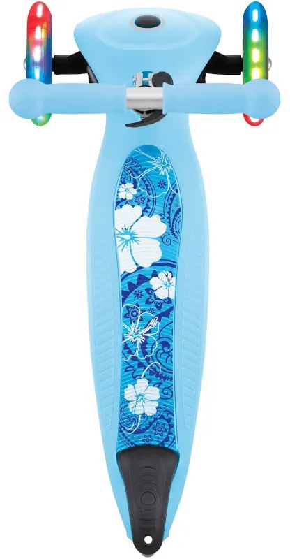 Globber Scooter Junior Foldable Fantasy Lights Flowers Pastel Blue