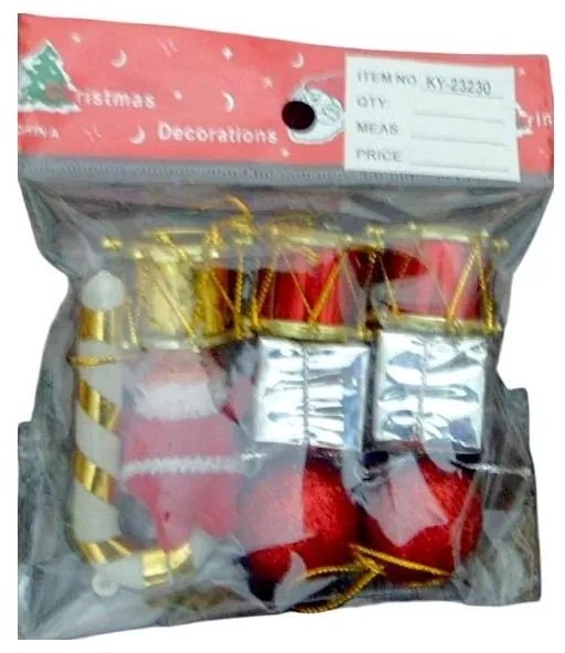 Σετ Χριστουγεννιάτικα Στολίδια 9τεμ