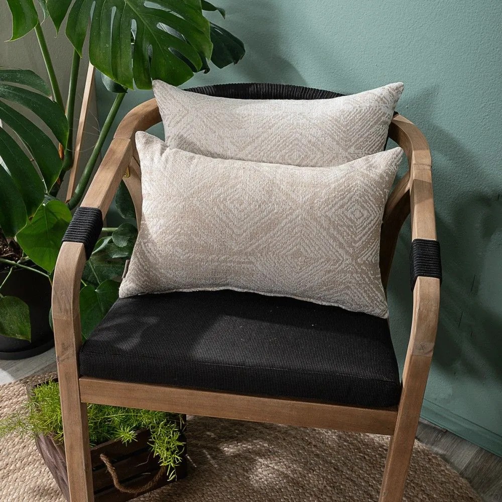 Μαξιλαροθήκη Διακοσμητική Izola 02 Beige Teoran 30X50 Cotton-Polyester