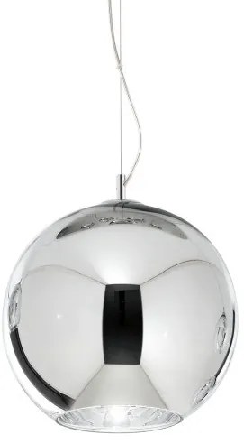 Κρεμαστό Φωτιστικό Οροφής 1xE27 Χρώμιο Φ20cm Nemo 250304 Ideal Lux 250304