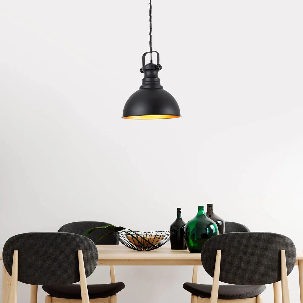Φωτιστικό Οροφής Μονόφωτο A-G Saglam 892OPV1946 Black