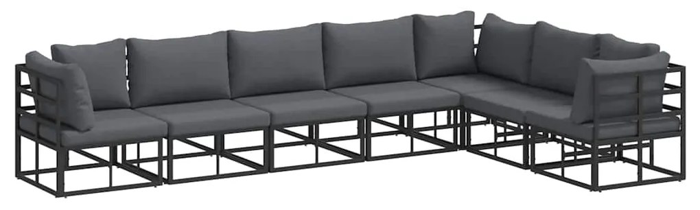 vidaXL Σετ Καναπέ Κήπου με μαξιλάρι 7 pcs