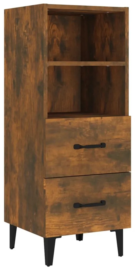 vidaXL Ντουλάπι Καπνιστή δρυς 35x34x180 εκ. από Επεξεργασμένο Ξύλο