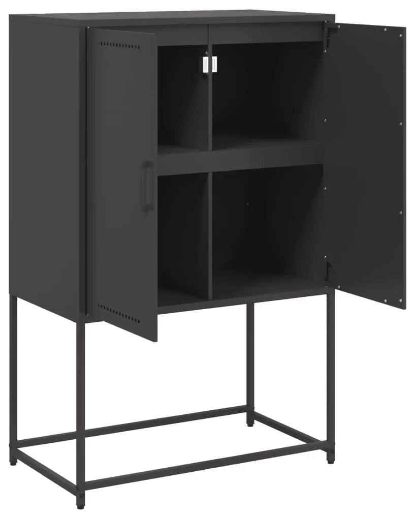 Έπιπλο Τηλεόρασης Πράσινο Λαδί 100,5x39x60,5 εκ. από Ατσάλι - Πράσινο