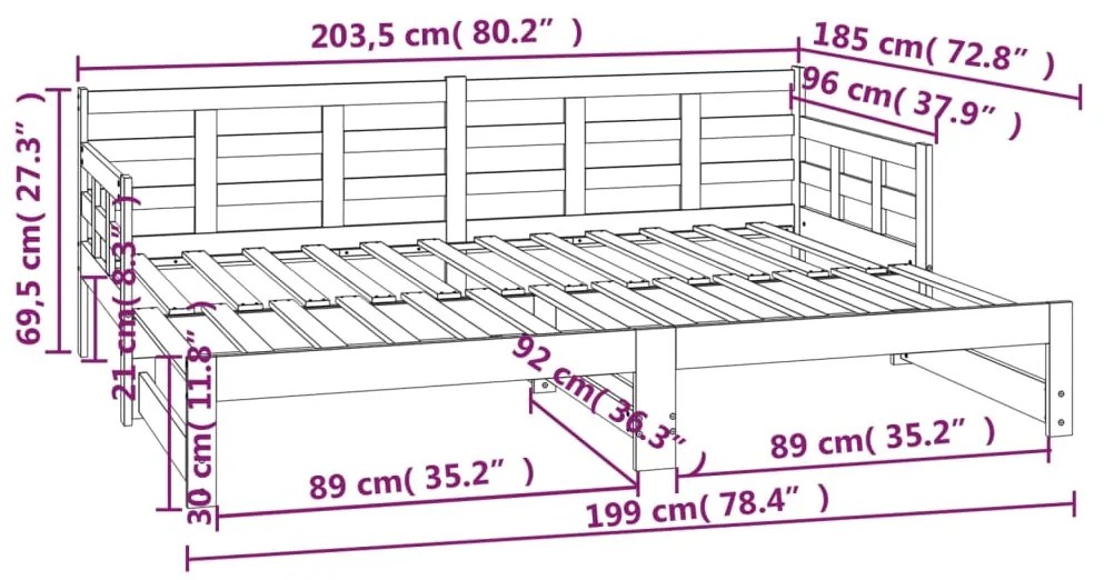 ΚΑΝΑΠΕΣ ΚΡΕΒΑΤΙ ΣΥΡΟΜΕΝΟΣ ΛΕΥΚΟΣ 2X(90X200) ΕΚ. ΑΠΟ ΜΑΣΙΦ ΠΕΥΚΟ 820373