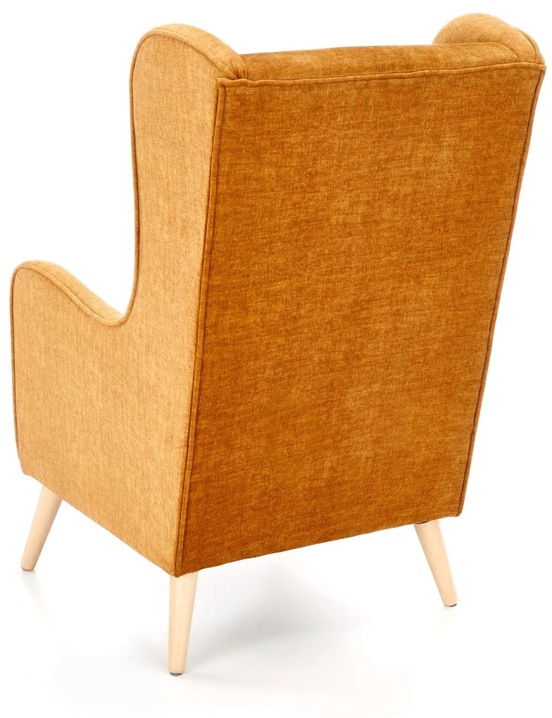 CHESTER leisure chair, color: honey (fabric 9. Amber) DIOMMI V-PL-CHESTER_2-FOT-MIODOWY