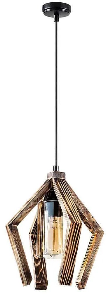 Φωτιστικό Οροφής Erebos 521SHN3120 28x28x105cm 1xE27 40W Natural-Black Opviq