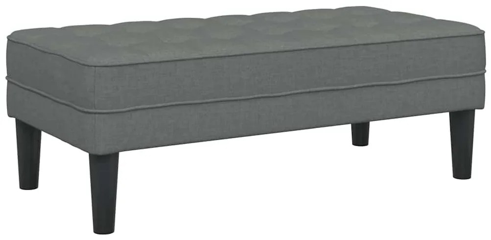 vidaXL Παγκάκι Σκούρο Γκρι 113x57x39 εκ. Υφάσματος