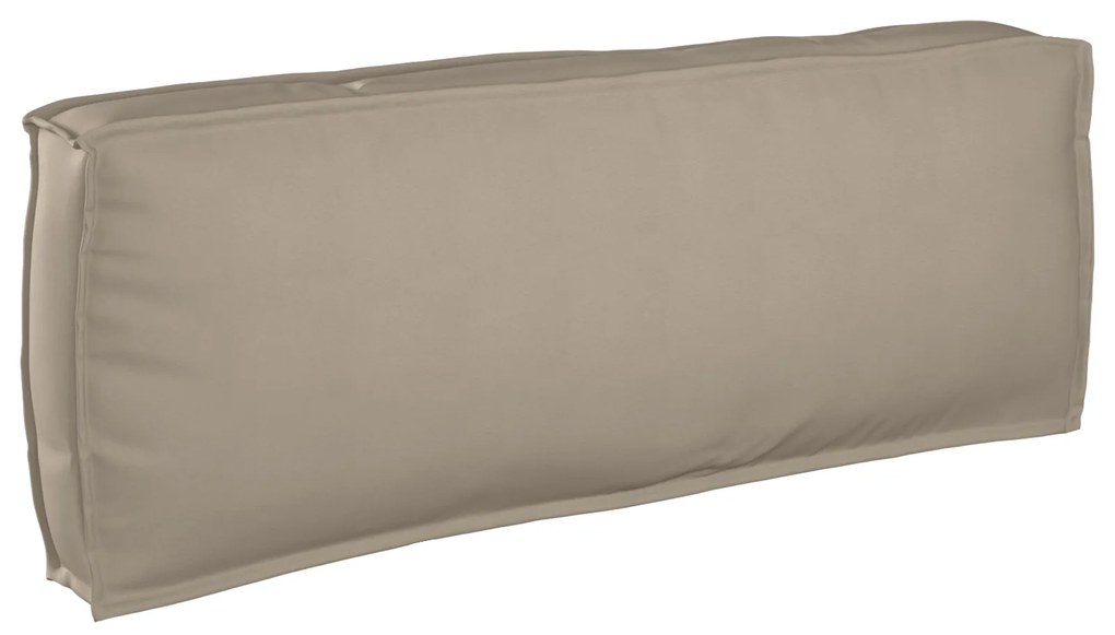 vidaXL Μαξιλάρι Παλέτας για Υποστήριξη Πλάτης Taupe 120x40x12 εκ. Υφαντό ύφασμα