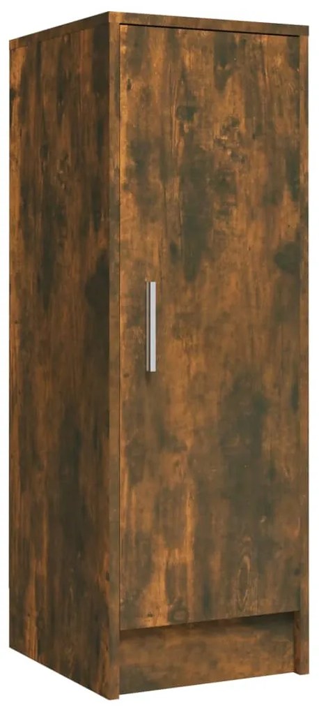 vidaXL Παπουτσοθήκη Καπνιστή Δρυς 32x35x92 εκ. από Επεξεργασμένο Ξύλο