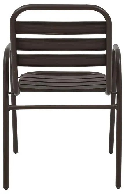 Καρέκλα FL004 Fylliana Μεταλλική Καφέ 53x58x78 εκ. 53x58x78 εκ.