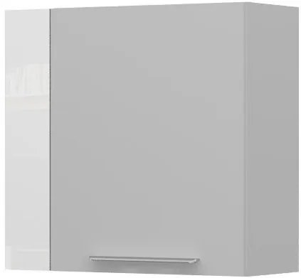 Προσαρμόσιμη επέκταση κρεμαστού ντουλαπιού Raval PE-V7-Λευκό - Λευκό γυαλιστερό