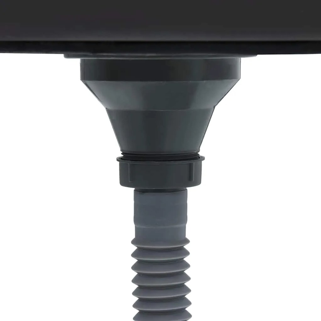 vidaXL Νεροχύτης + Ποδιά Σετ Ασημί 800x600x155 χιλ. Ανοξείδωτο Ατσάλι