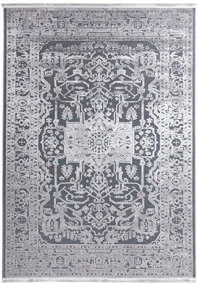 Χαλί Lotus Summer 2927 BLACK GREY Royal Carpet - 140 x 200 cm
