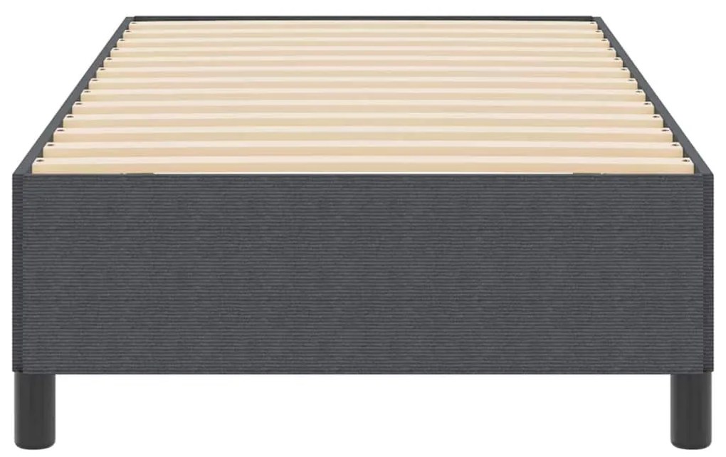 vidaXL Σκελετός Κρεβατιού Σκούρο γκρι 90 x 190 cm Βελούδο