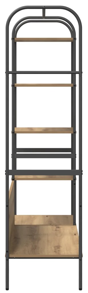 vidaXL Ράφι Ρούχων με Ράφια Ξύλο Δρυός 120x44x160 εκ Σχεδιασμένο Ξύλο