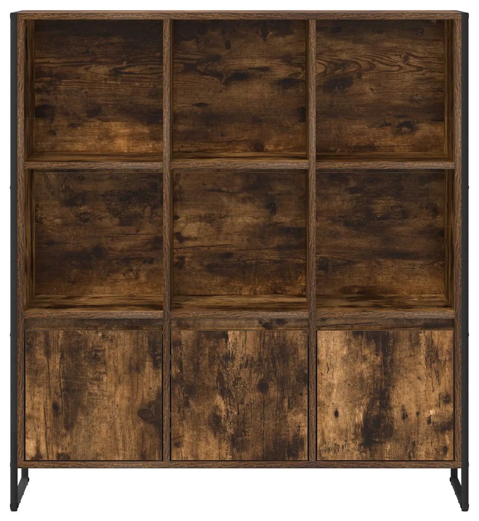 vidaXL Βιβλιοθήκη 2 pcs Καπνιστό Δρύς 99,5 x 30 x 108,5 εκ