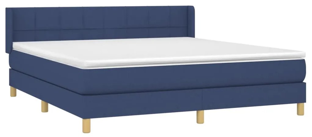 ΚΡΕΒΑΤΙ BOXSPRING ΜΕ ΣΤΡΩΜΑ ΜΠΛΕ 160X200 ΕΚ. ΥΦΑΣΜΑΤΙΝΟ 3130287