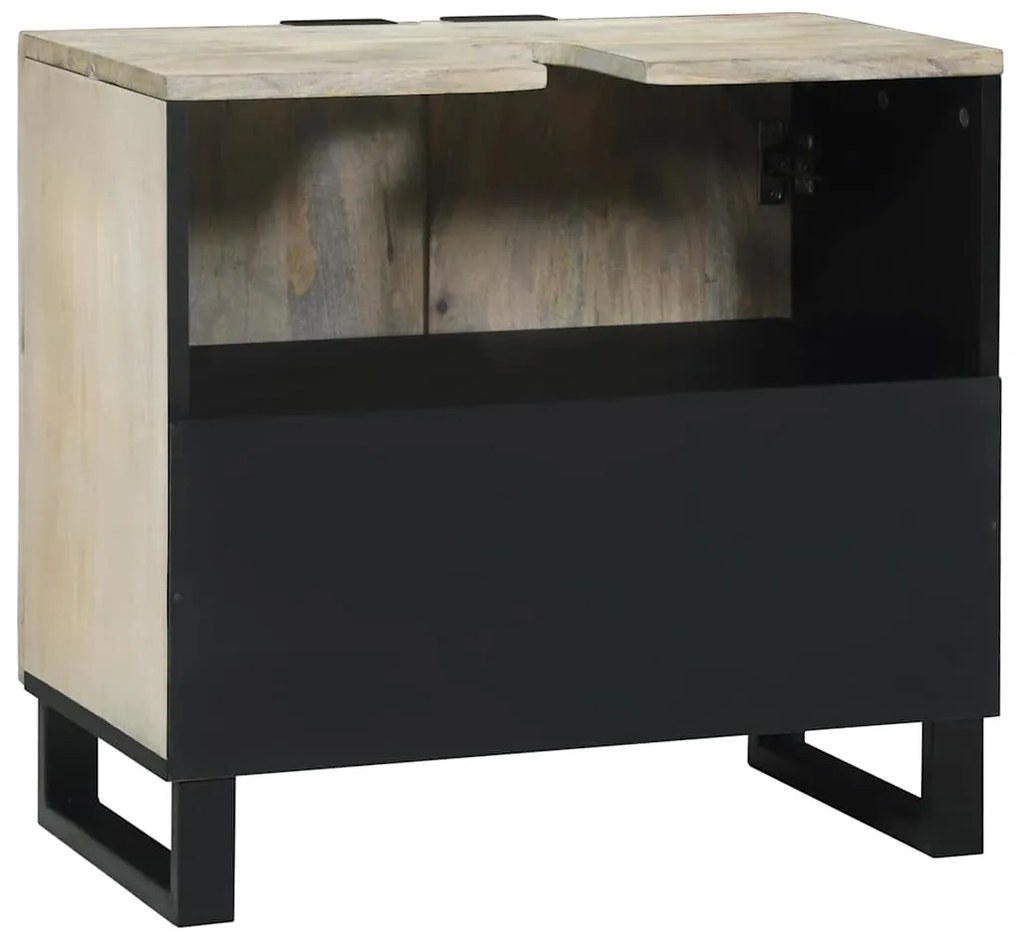 vidaXL Ντουλάπα Νιπτήρα Mπάνιου με ράφι Λευκό 62 x 33 x 58 εκ.