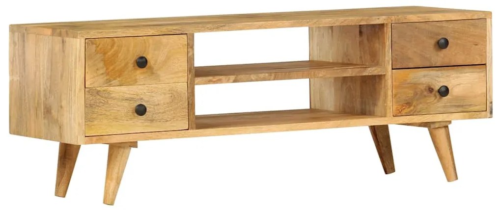 vidaXL Έπιπλο Τηλεόρασης 110 x 35 x 40 εκ. από Μασίφ Ξύλο Μάνγκο