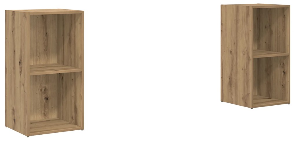 vidaXL Σετ επίπλου τηλεόρασης 2 pcs artisan δρυς 72 x 35 x 36.5 cm