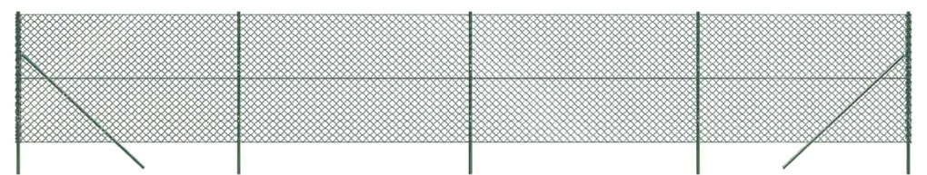 Συρματόπλεγμα Περίφραξης Πράσινο 2,2 x 10 μ. με Στύλους - Πράσινο