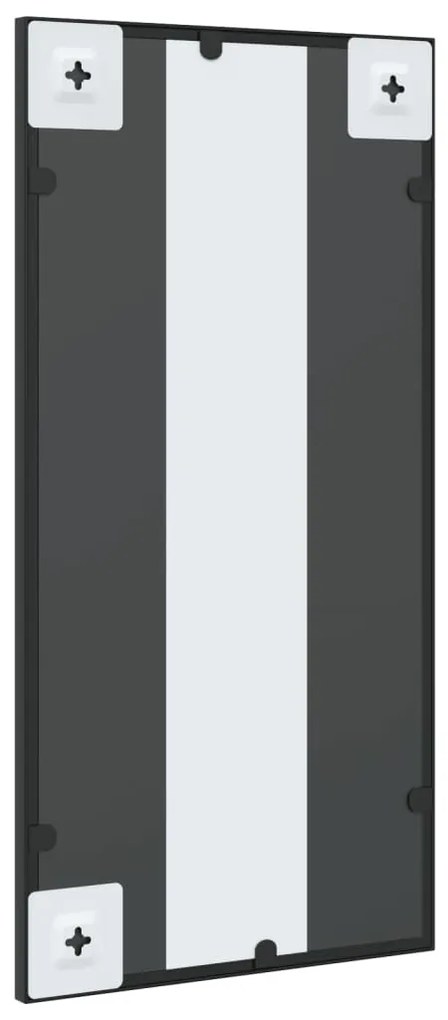 vidaXL Καθρέφτης Ορθογώνιος Μαύρος 30 x 60 εκ. από Σίδερο