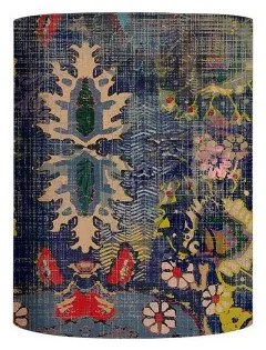 Καπέλο Φωτιστικού 1xE14 Μπλε Βελούδο Φ17,5cm Persia SH101108-E Ebb&amp;Flow-SH101108-E-Μπλε SH101108-E