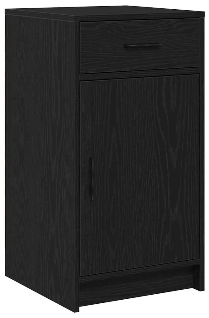 vidaXL Τραπέζι περιποίησης με συρτάρι 3 pcs Μαύρο 50 x 41 x 135 εκ