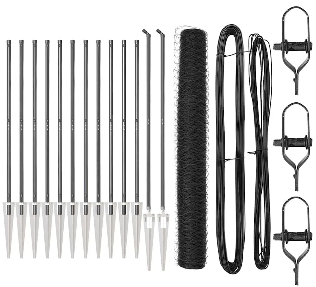 Στύλος Περιφράξεων Γκρι 25 x 1,4 μ (50 mm πλέγμα)