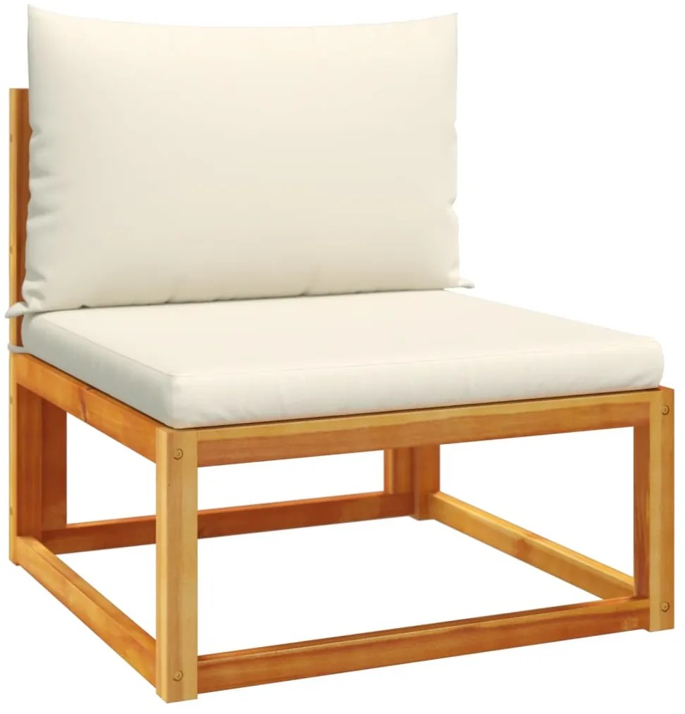 vidaXL Σετ Καναπέδων Κήπου 10 Τεμαχίων με Μαξιλάρια από Ξύλο Ακακίας και Ρατάν