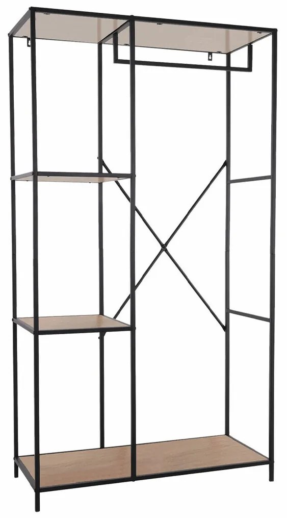Σετ διαδρόμου Richardson A107, 167x90x40cm, 15 kg, Καφέ, Μαύρο, Μέταλλο, Ινοσανίδες μέσης πυκνότητας, Εντοιχισμένη | Epipla1.gr