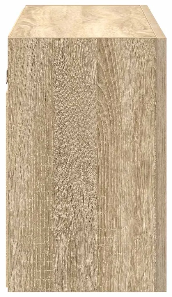 vidaXL Ντουλάπι τοίχου μπάνιου Sonoma Oak 100x25x40 cm