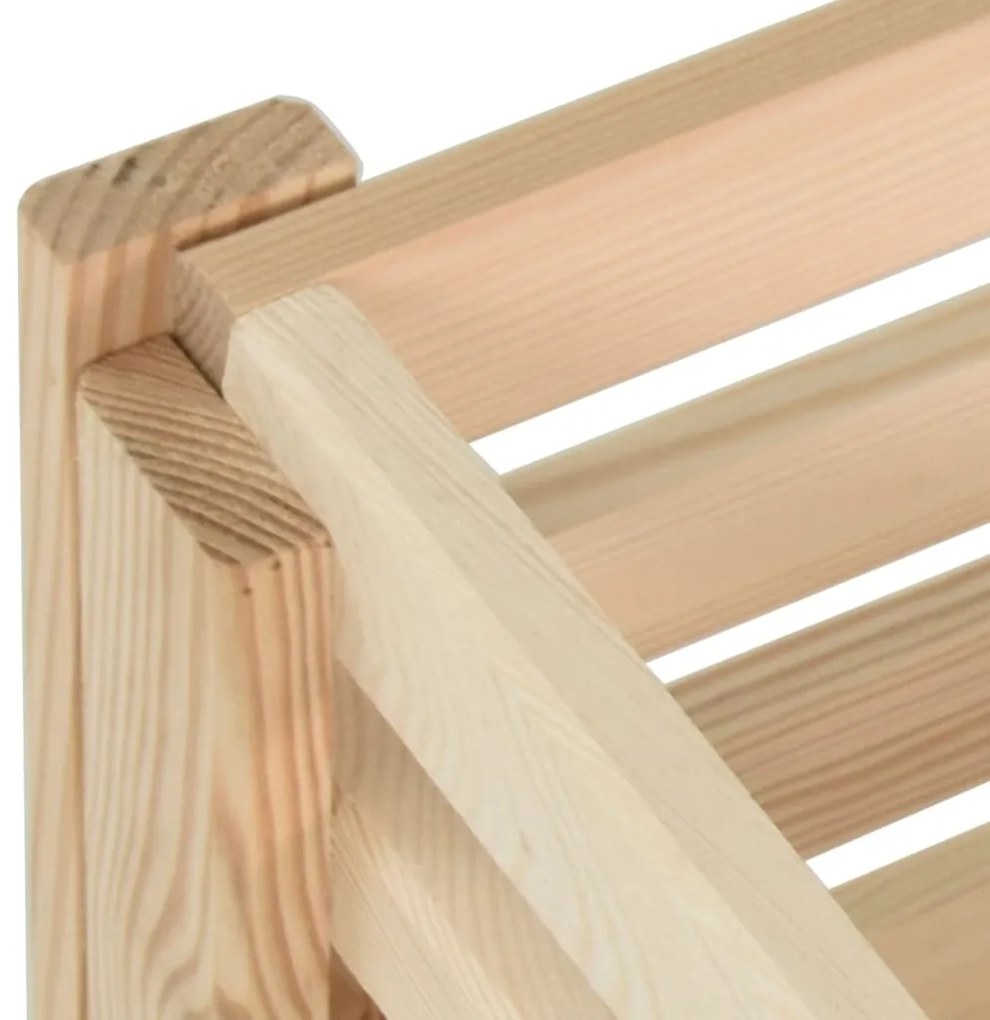 vidaXL Κουτί Αποθήκευσης Λαχανικών 60x40x50 εκ. από Μασίφ Ξύλο Πεύκου