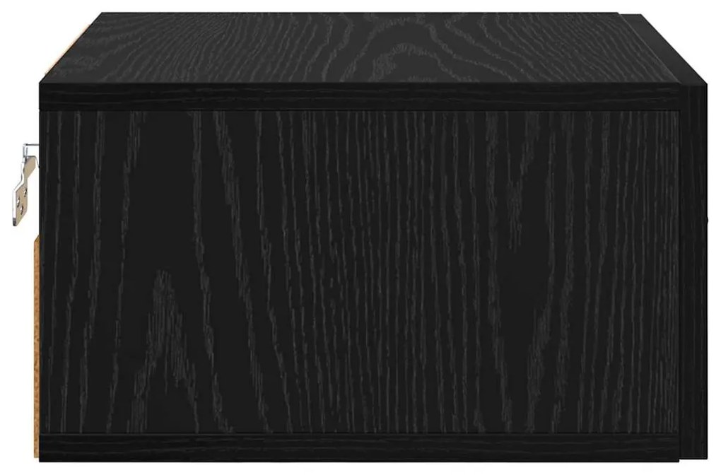 vidaXL Κομοδίνο Μαύρη δρυς 35 x 35 x 20 εκ Επεξεργασμένο ξύλο