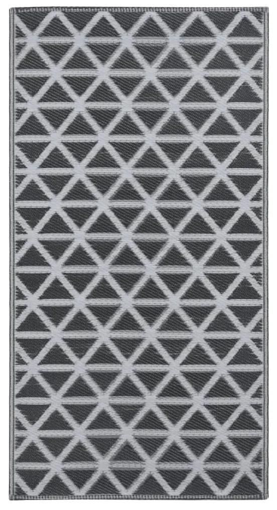 vidaXL Χαλί Εξωτερικού Χώρου Μαύρο 190 x 290 εκ. από Πολυπροπυλένιο