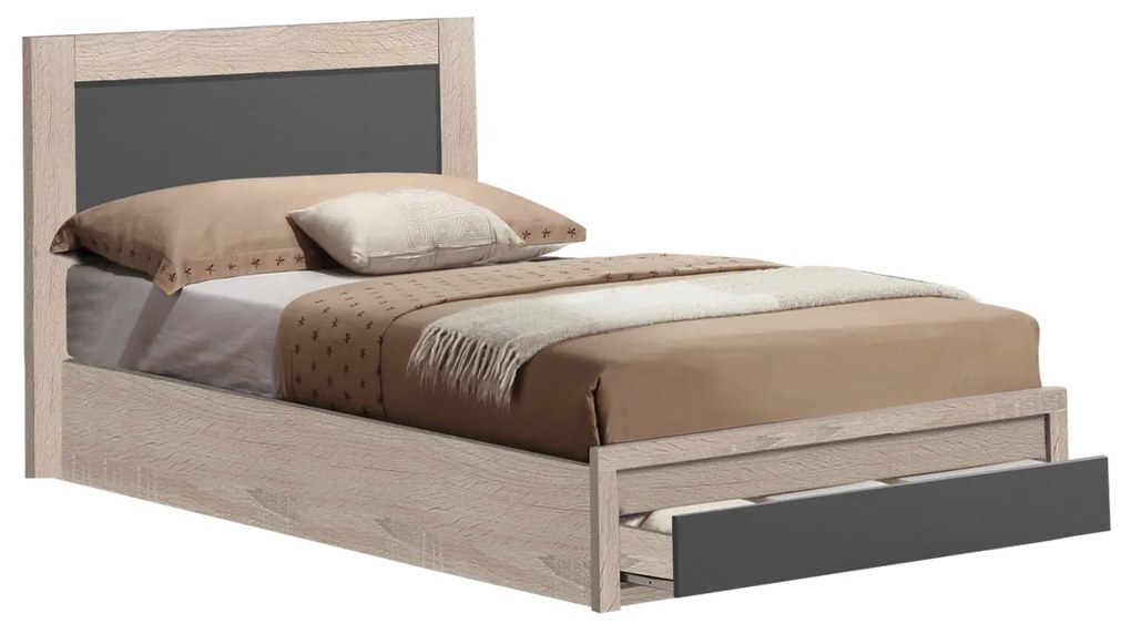 Intrahome ΚΡΕΒΑΤΙ LILONGWEKUCASABLANCALCASABLANCA_LUMPURERLEYLCASABLANCANY .04 ΜΕ 1 ΣΥΡΤΑΡΙ SONΟMCASABLANCA ΓΚΡΙ ΓΙΑ ΣΤΡΩΜΑ 110Χ190 εκ. intraho-1643805