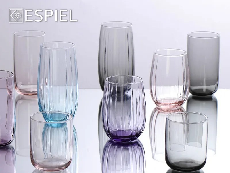 ICONIC PURPLE TUMBLER 280CC D:7 H:8,8 P/1440 GB6.OB24. ΣΕΤ 6 τμχ - Espiel