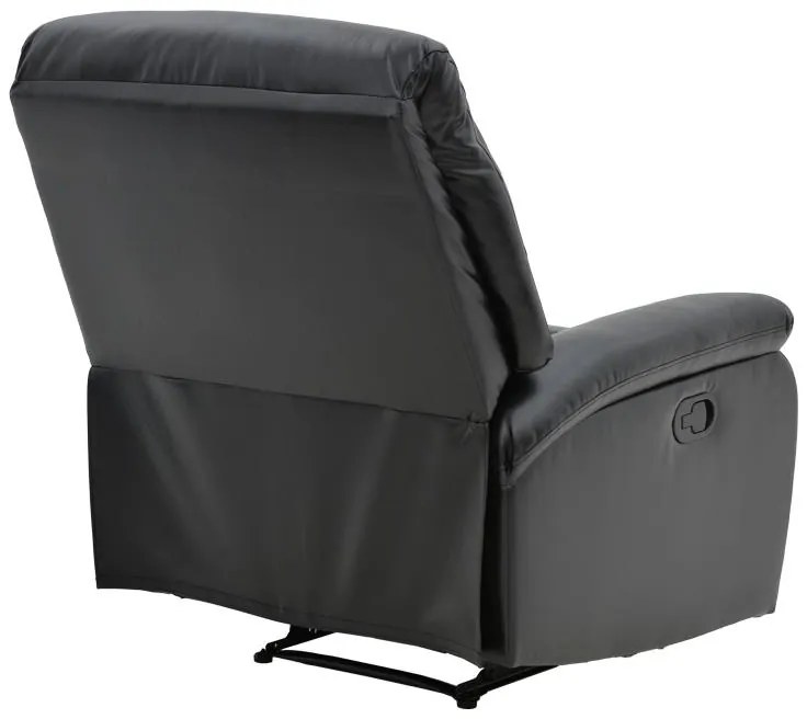 Πολυθρόνα relax Terpsi μαύρο PU 80x94x102εκ 79x94x102 εκ.