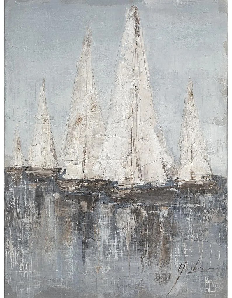 Πίνακας "Ιστιοφόρα" Καμβάς 80x80cm - ART-14670033