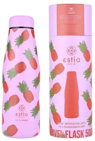 Estia Θερμός Παγούρι Travel Flask Save The Aegean 500ml Tropic Tango 01-22242
