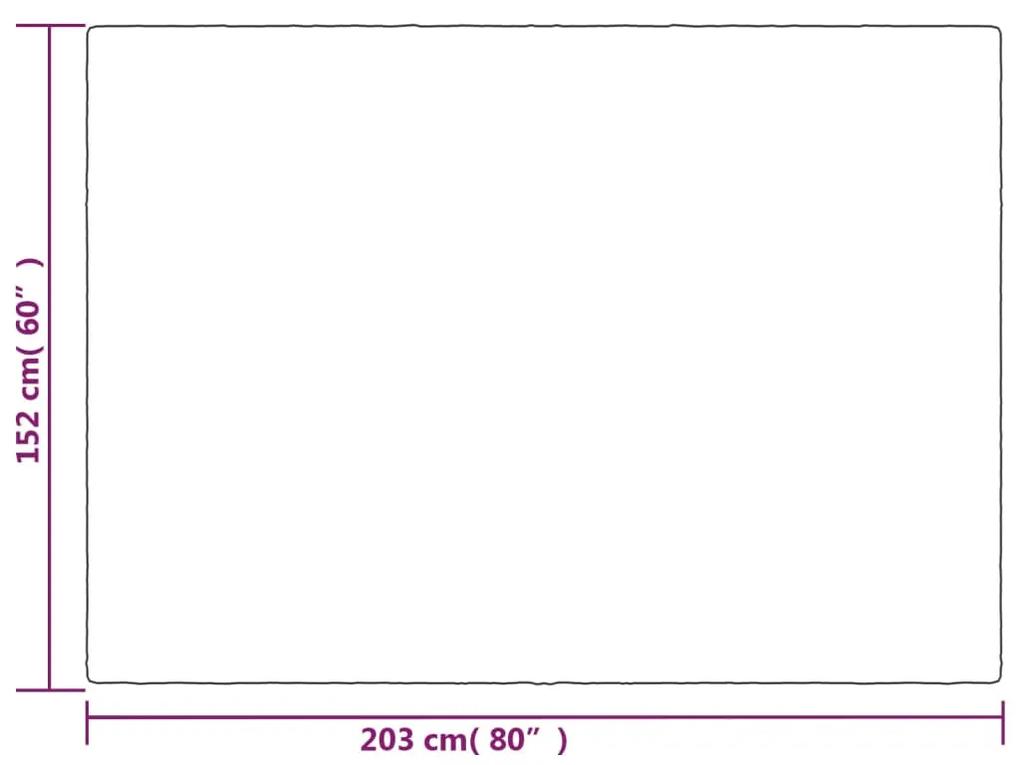 vidaXL Κουβέρτα Βαρύτητας με Κάλυμμα Γκρι 152x203 εκ. 7 κ. Υφασμάτινη
