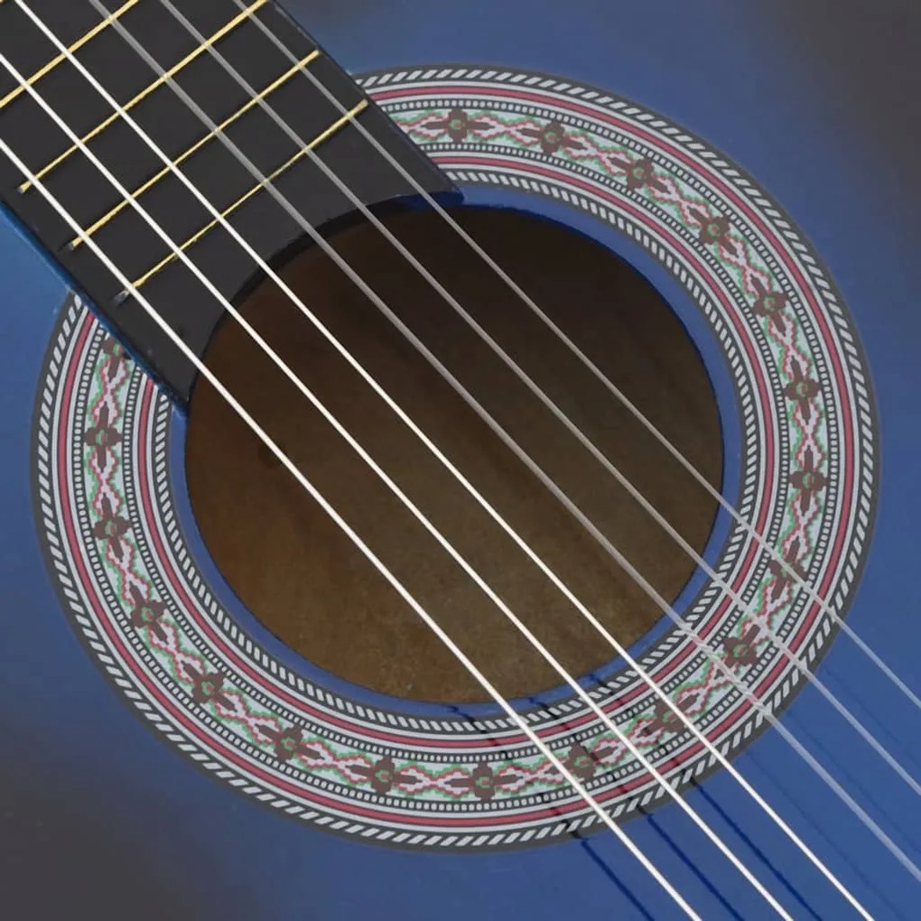 vidaXL Κιθάρα Western Classical Cutaway με 6 Χορδές Μπλε Σκίαση 38&quot;