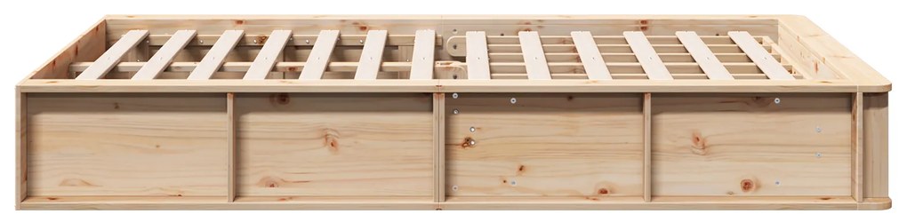 vidaXL Κρεβάτι με αποθηκευτικό χώρο 140 x 200 εκ από συμπαγές πεύκο