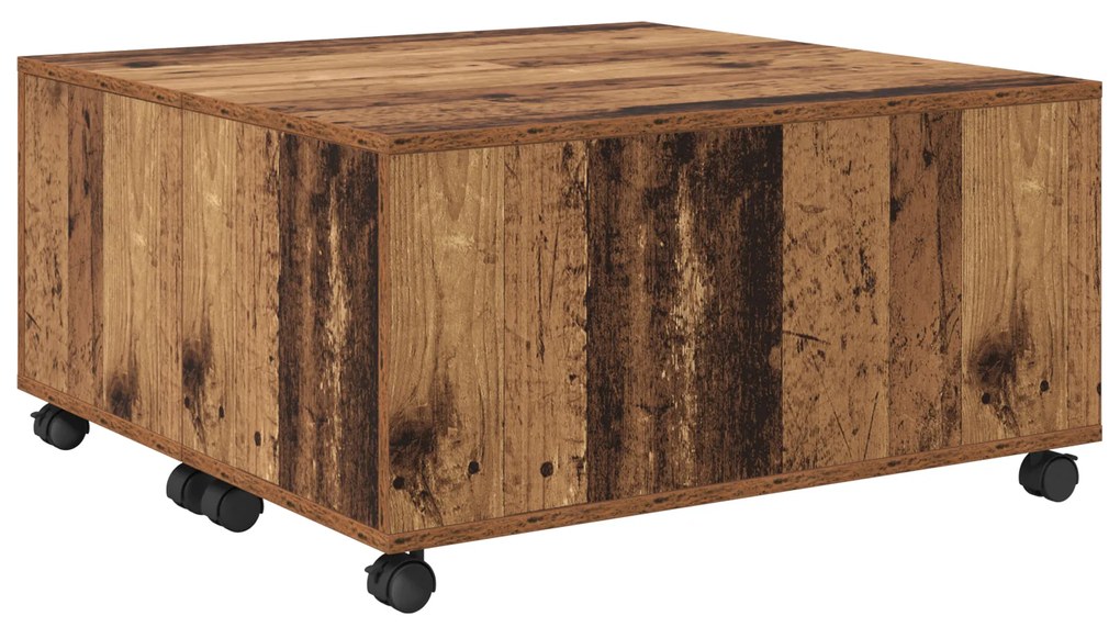 vidaXL Τραπεζάκι σαλονιού Παλιό ξύλο 75 x 75 x 38 cm