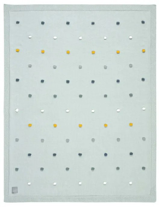 Laessig Πλεκτή κουβέρτα Dots Light Mint