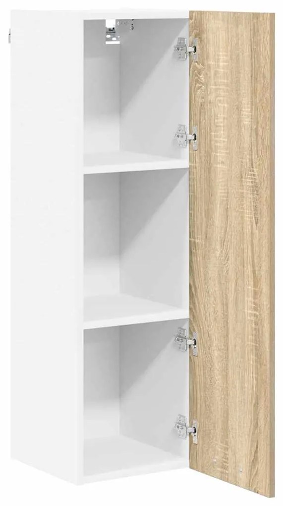 vidaXL Κρεμαστό ντουλάπι με αποθήκευση Δρύς Sonoma 30 x 31 x 100 εκ.