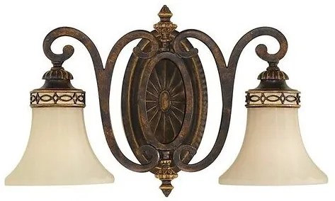 Απλίκα Φωτιστικό Τοίχου 2xE27  Καφέ  Drawing Room FE-DRAWING-ROOM2-B Elstead Lighting-FE-DRAWING-ROOM2-B-Καφέ FE-DRAWING-ROOM2-B