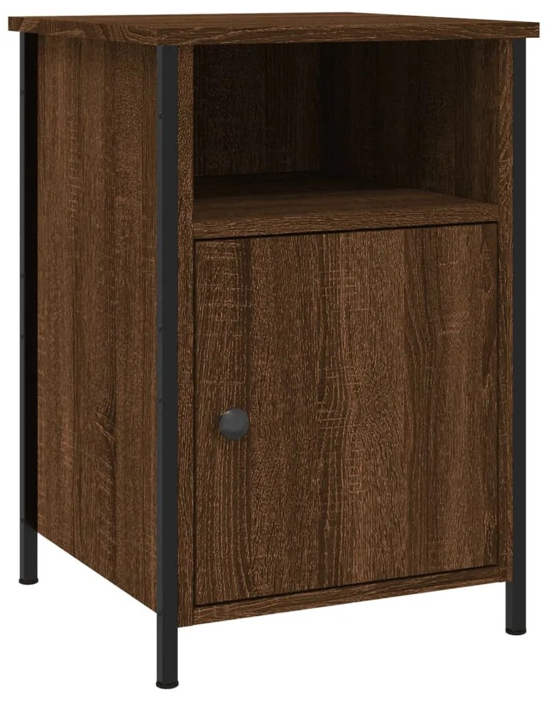 vidaXL Κομοδίνο Καφέ Δρυ 40 x 42 x 60 εκ. από Επεξεργασμένο Ξύλο