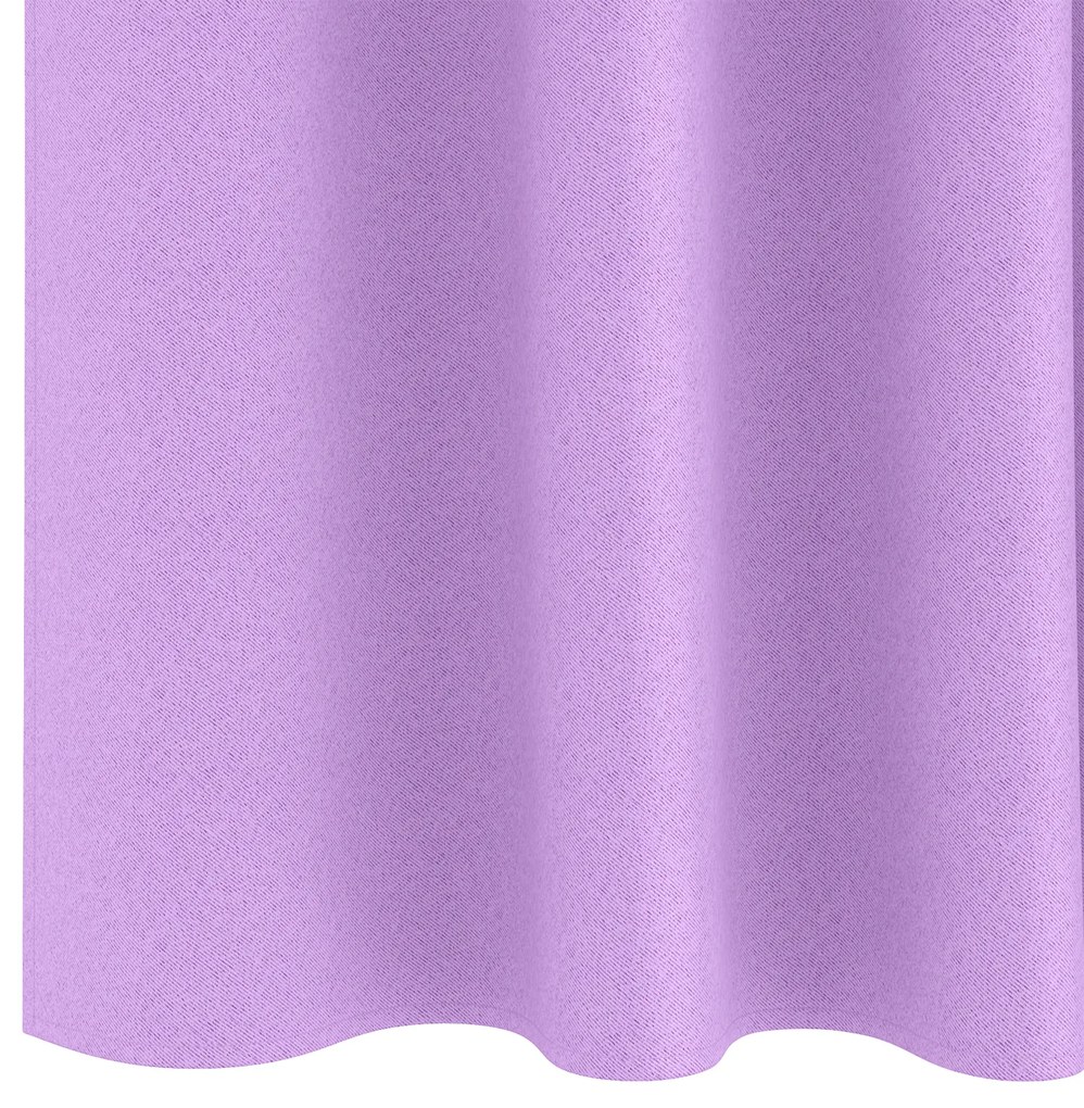 vidaXL Κουρτίνες με κουρτίνες 2 pcs Μοβ 245 x 140 εκ. Πολυεστέρας